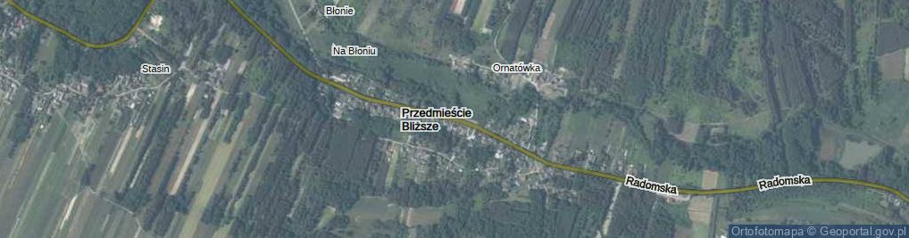 Zdjęcie satelitarne Przedmieście Bliższe ul.